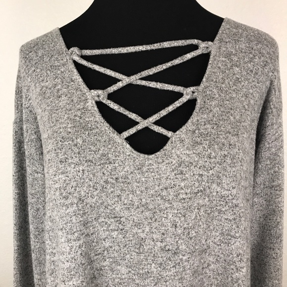 AMERICAN EAGLE | Gray Soft Sexy Plush Sweater M - Picture 3 of 8